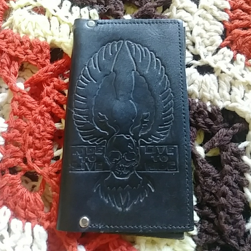 Vintage biker wallet